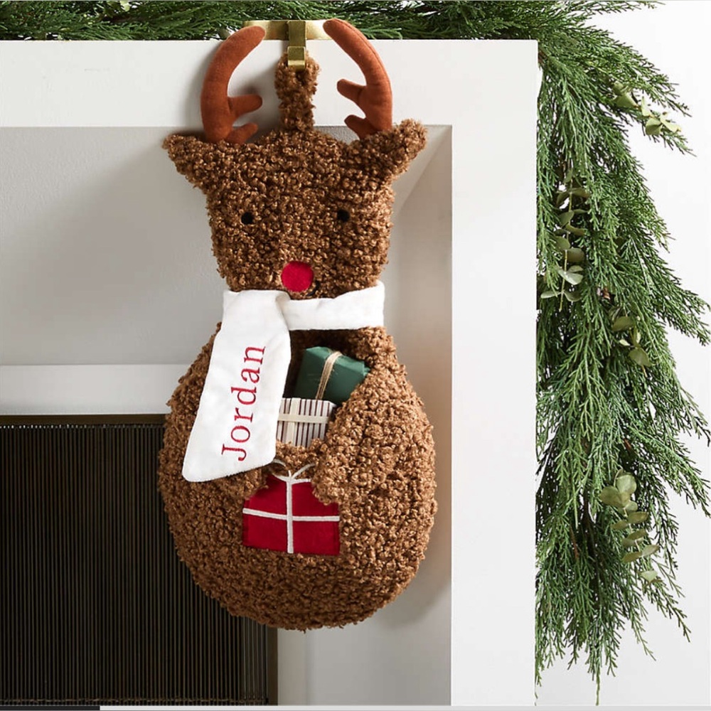 Crate&kids Brown Reindeer Holiday Stocking
Crate&barrel